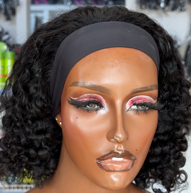 Jerry curls band wig