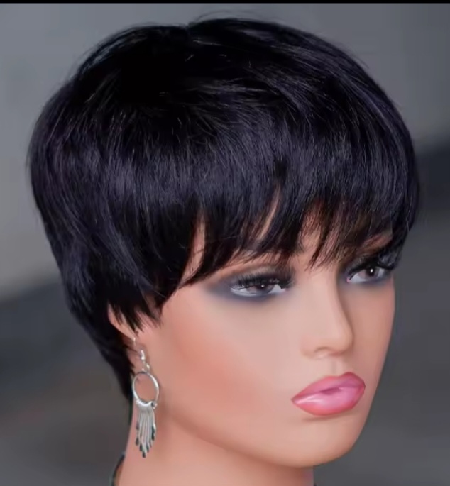 Flat pixie cut